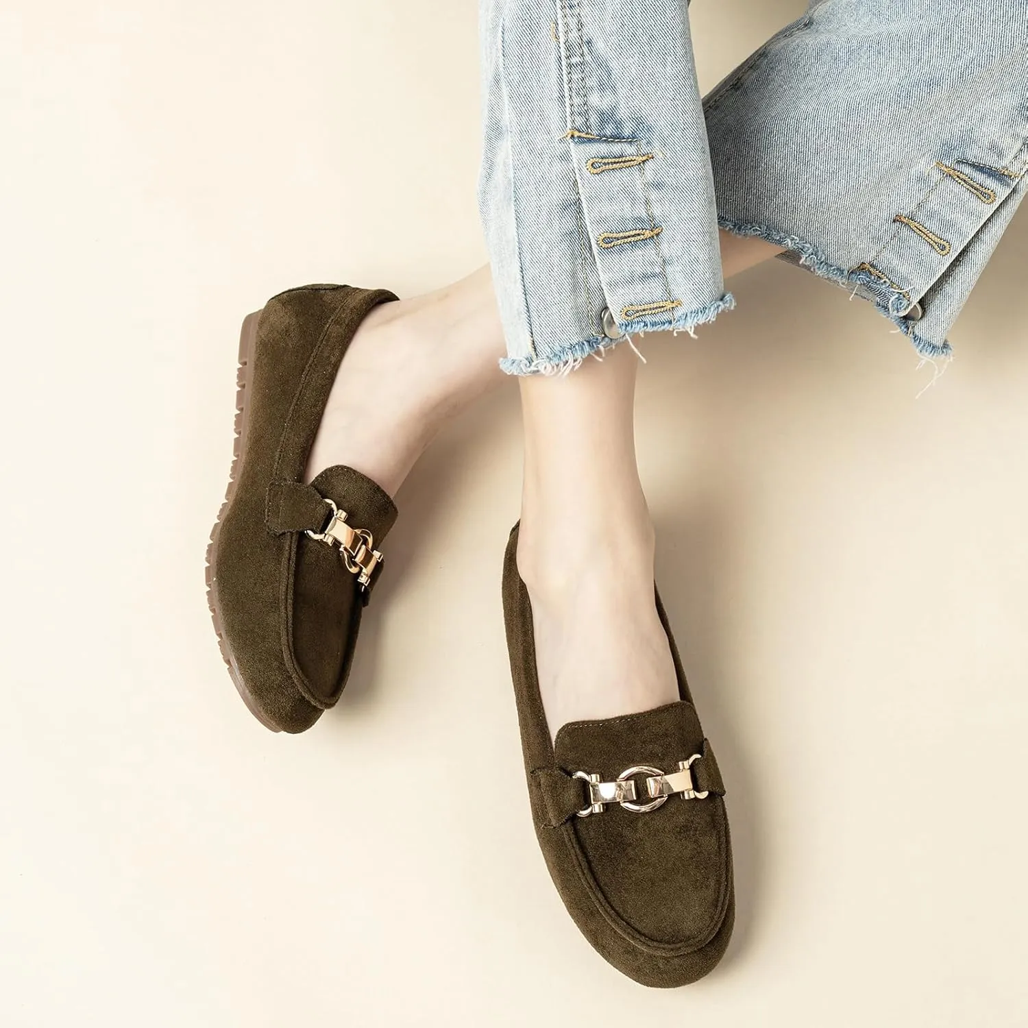 Loafers for Women Business Casual Shoes Comfortable & Lightweight Penny Loafers Slip On Work Flats