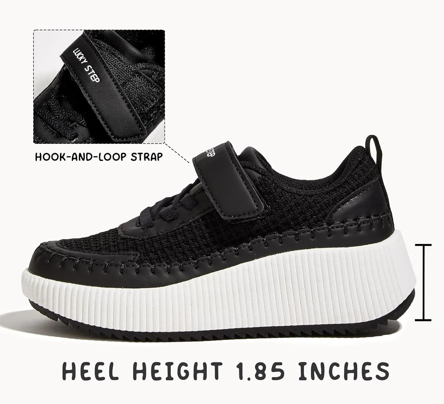 LUCKY STEP Kid's Glitter Running Sneaker Sparkly Braided Shiny Bling Princess Shoes School Athletic Walking Shoes for Children/Boys/Girls