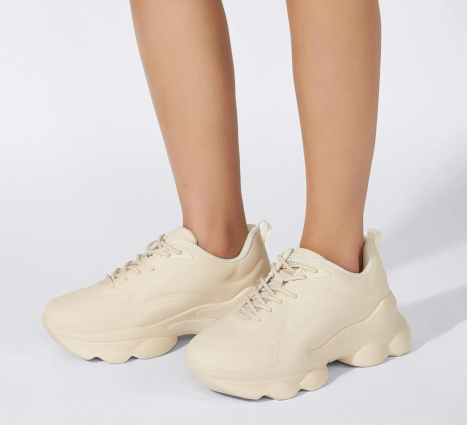LUCKY STEP Women's 90s Chunky Sneakers Sparkly Bling Rhinestone Rope Platform Casual Thick Dad Rave Walking Shoes