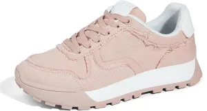 LUCKY STEP Women's Platform Canvas Sneaker Casual Lace-up Stylish Tennis Running Retro Classic Trainers Walking Fashion Sneakers