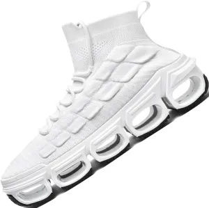 LZDZN Mens Boots For Men Chelsea Shoes High Top Sneakers Men's Brown White Black Size Man Shoe Casual Fashion Sneaker