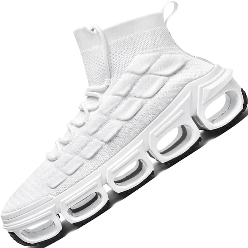 LZDZN Mens Boots For Men Chelsea Shoes High Top Sneakers Men's Brown White Black Size Man Shoe Casual Fashion Sneaker