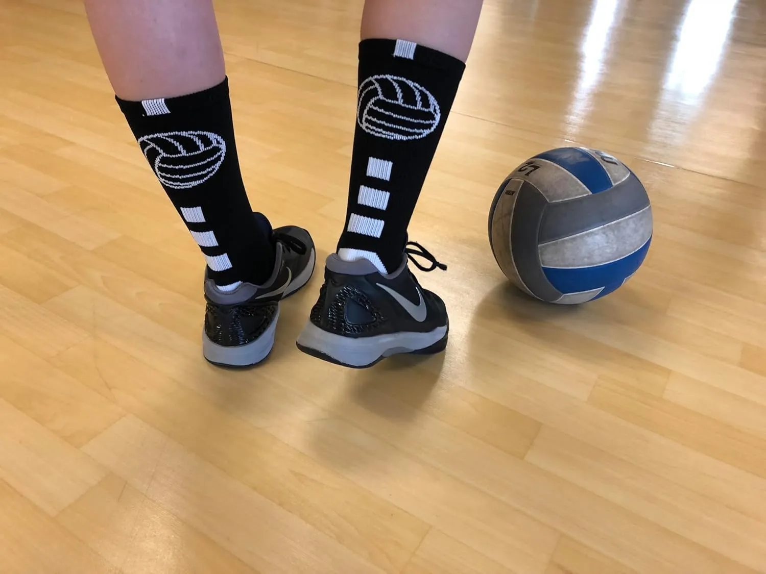 MadSportsStuff Volleyball Socks for Girls, Women & Teens in Crew Length Volleyball Accessories and Gifts