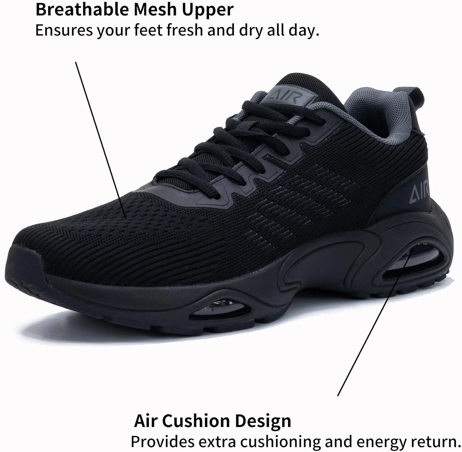 MAFEKE Mens Athletic Running Shoes Tennis Walking Fashion Sneakers Gym Comfortable Sport Non Slip Workout Cross Training Breathable Shoe Size 7-13