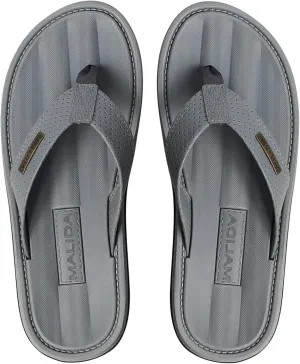 MALIDA Mens Flip Flops Non-Slip Bathroom Shower Shoes Waterproof Cushion foam Indoor and Outdoor Thong Sandals
