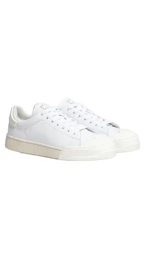 MARNI DADA BUMPER SNEAKER IN WHITE LEATHER