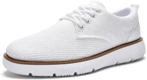 Men's Breathable Mesh Comfortable Business Casual Shoes with Sneakers Design for Long Standing, Office Work, Formal Occasions & Walking