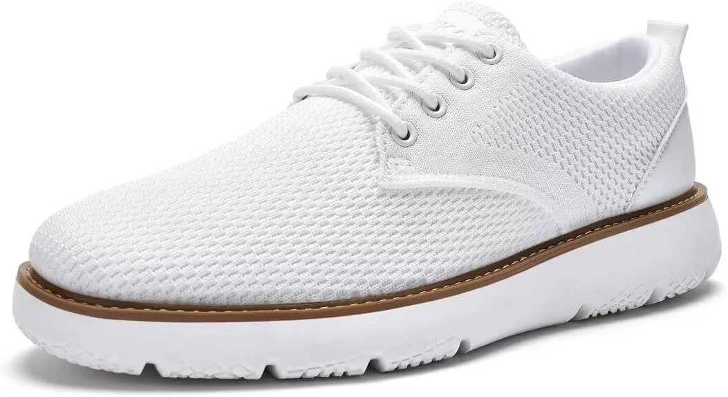 Men's Breathable Mesh Comfortable Business Casual Shoes with Sneakers Design for Long Standing, Office Work, Formal Occasions & Walking