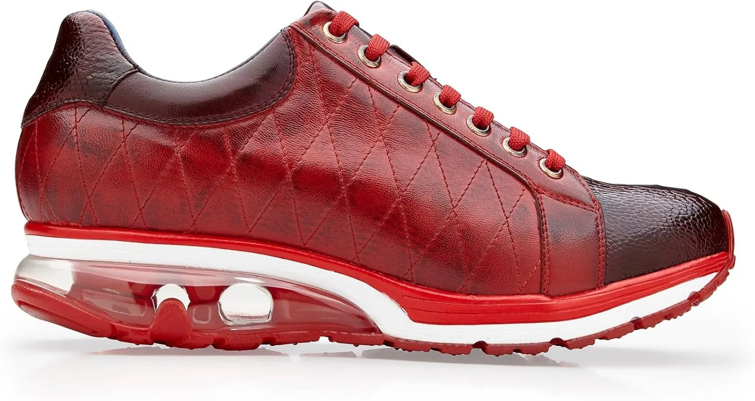 Men's E25 Sacco Genuine Ostrich Leg and Soft Quilted Calf Sneaker