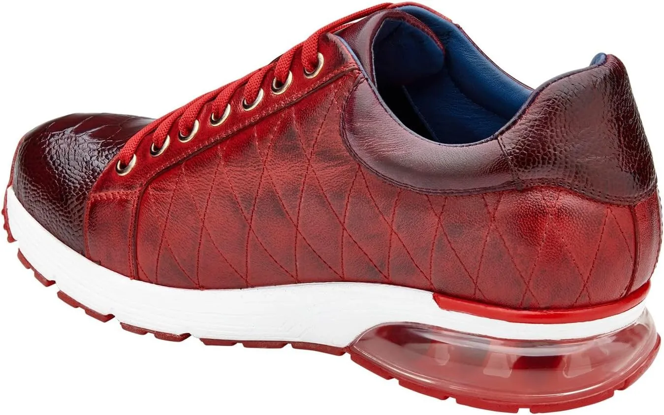 Men's E25 Sacco Genuine Ostrich Leg and Soft Quilted Calf Sneaker