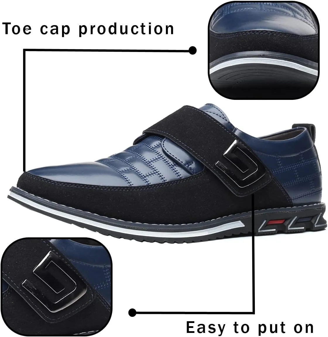 Men's Loafers Premium Leather Comfort Business Casual Oxford Shoes Office Working Driving Walking Shoe