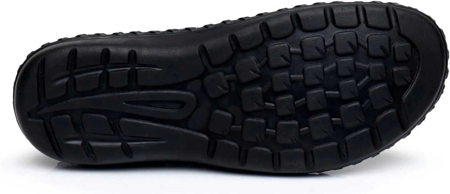 Men's Mesh Breathable Walking Loafers Outdoor Lightweight Slip-on Mesh Casual Shoes Stitching Honeycomb Hiking Shoes