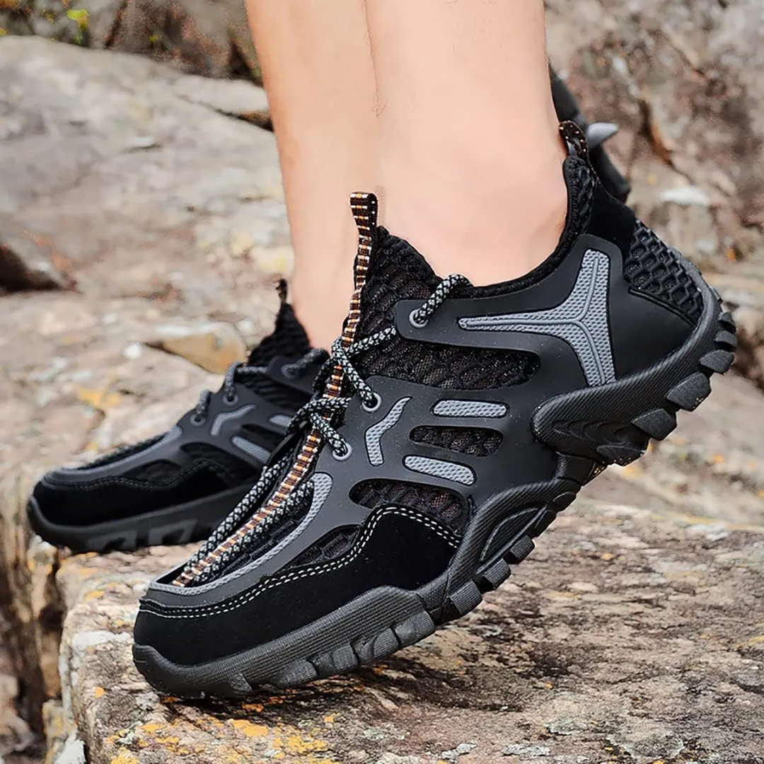 Men's Outdoor Hiking Shoes Summer Fashion Mesh Breathable Travel Shoes Field Adventure