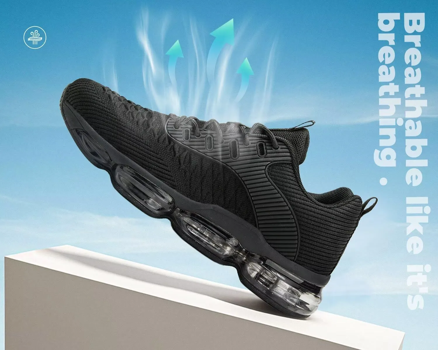 Mens Running Shoes Air Low Top Comfort Walking Lace Up Sneakers Breathable Fashion Tennis Sport Gym Fitness Cross Trainers