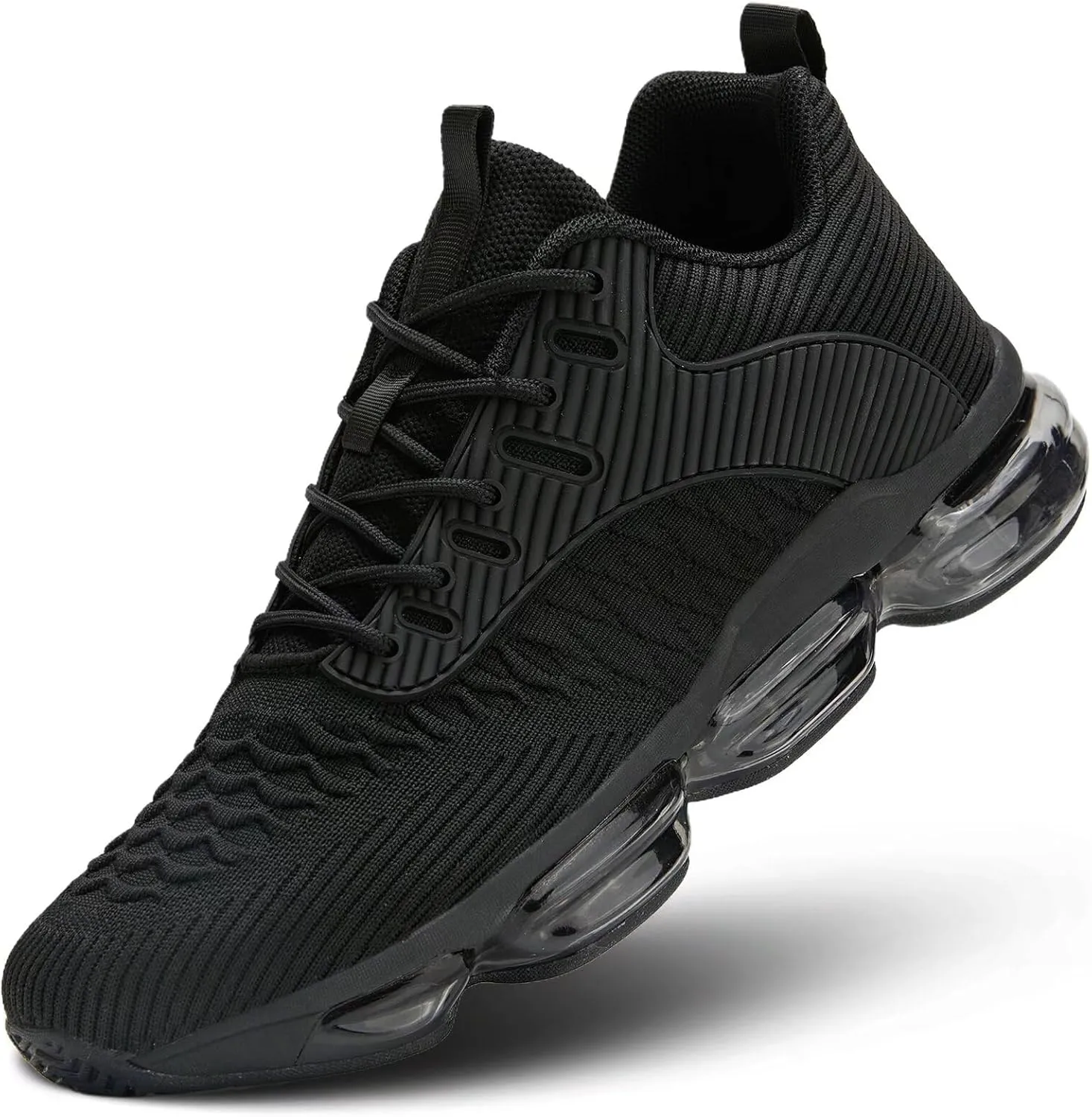 Mens Running Shoes Air Low Top Comfort Walking Lace Up Sneakers Breathable Fashion Tennis Sport Gym Fitness Cross Trainers