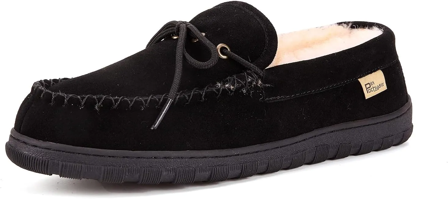 Men's Sheepskin Moccasin Indoor/Outdoor Slippers