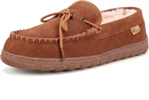 Men's Sheepskin Moccasin Indoor/Outdoor Slippers
