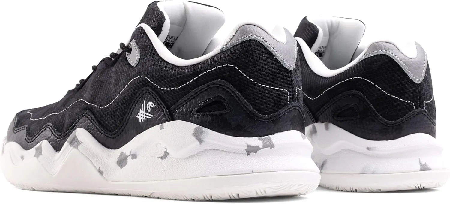 Mens Sniper Basketball Shoes - Flexible Full Grain Leather and Air Mesh Low Top Basketball Shoes for Men