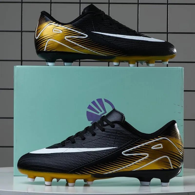 Men's Soccer Shoes Football Cleats High-Tops Lace-Up Non-Slip Spikes Indoor Outdoor Sports Athletic Baseball Lacrosse Sneaker
