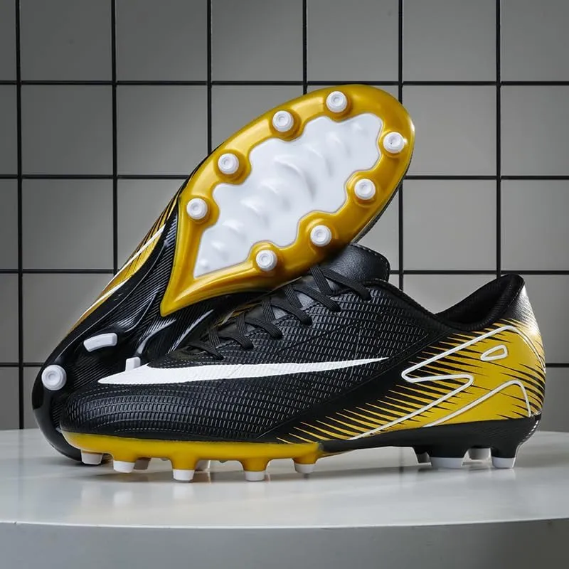 Men's Soccer Shoes Football Cleats High-Tops Lace-Up Non-Slip Spikes Indoor Outdoor Sports Athletic Baseball Lacrosse Sneaker