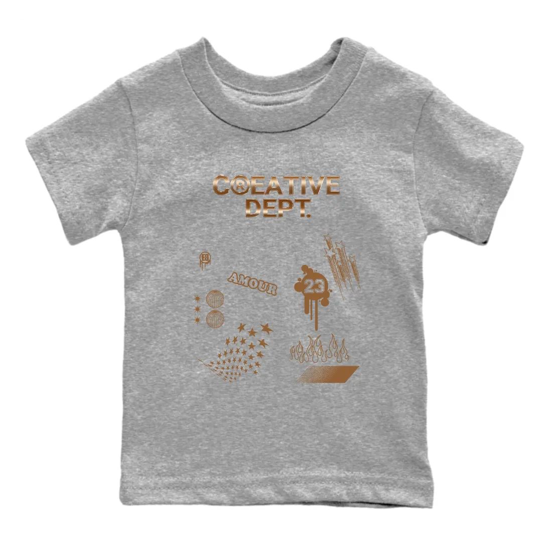Metallic Dept SNRT Foamposite Sneaker Smart-connected Air Creative Tees Kids Volume discount Copper - One