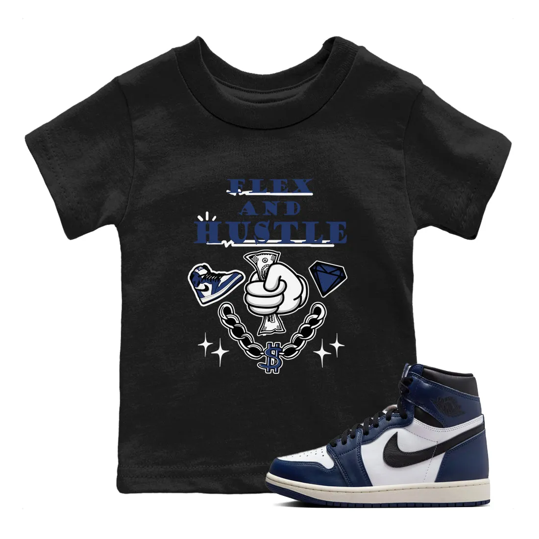 Midnight And Kids Jordan Air - Navy Huge reduction Tees Hustle SNRT While supplies last Flex Sneaker 1
