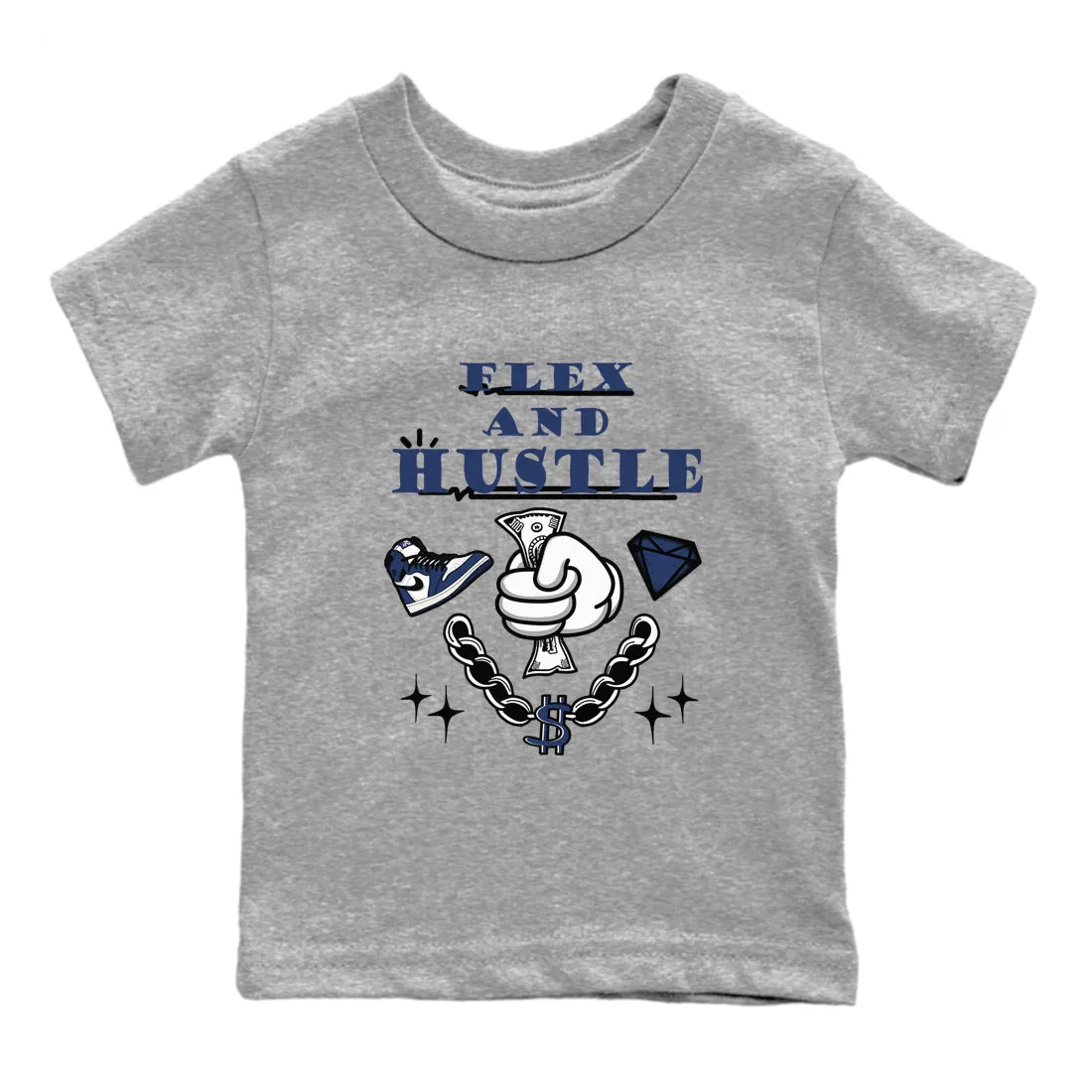 Midnight And Kids Jordan Air - Navy Huge reduction Tees Hustle SNRT While supplies last Flex Sneaker 1