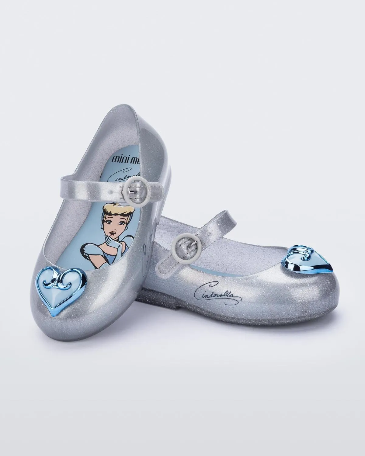 mini melissa Girl's Sweet Love   Disney Princess Mary Jane Jelly Flat for Toddlers & Babies - Jelly Shoes for Little Girls with Adjustable Strap & Side Buckle