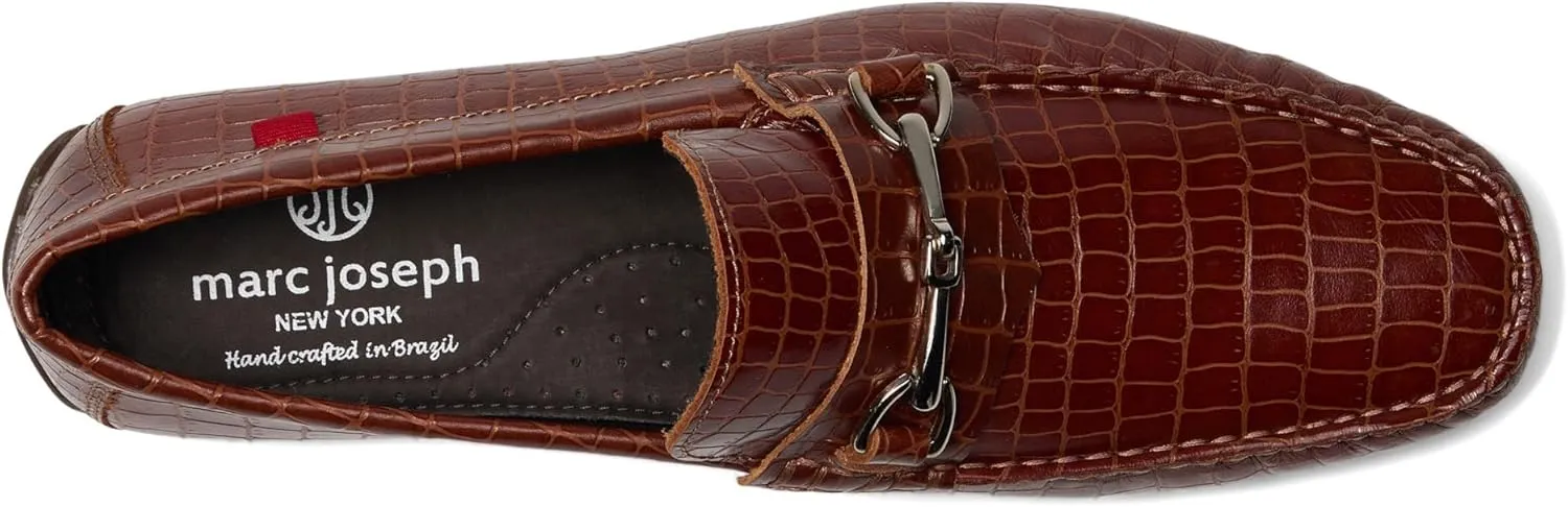 MJNY Mens Casual Comfortable Genuine Leather Lightweight Driving Moccasins Classic Fashion Buckle Loafer Slip On Breathable Driving Loafer