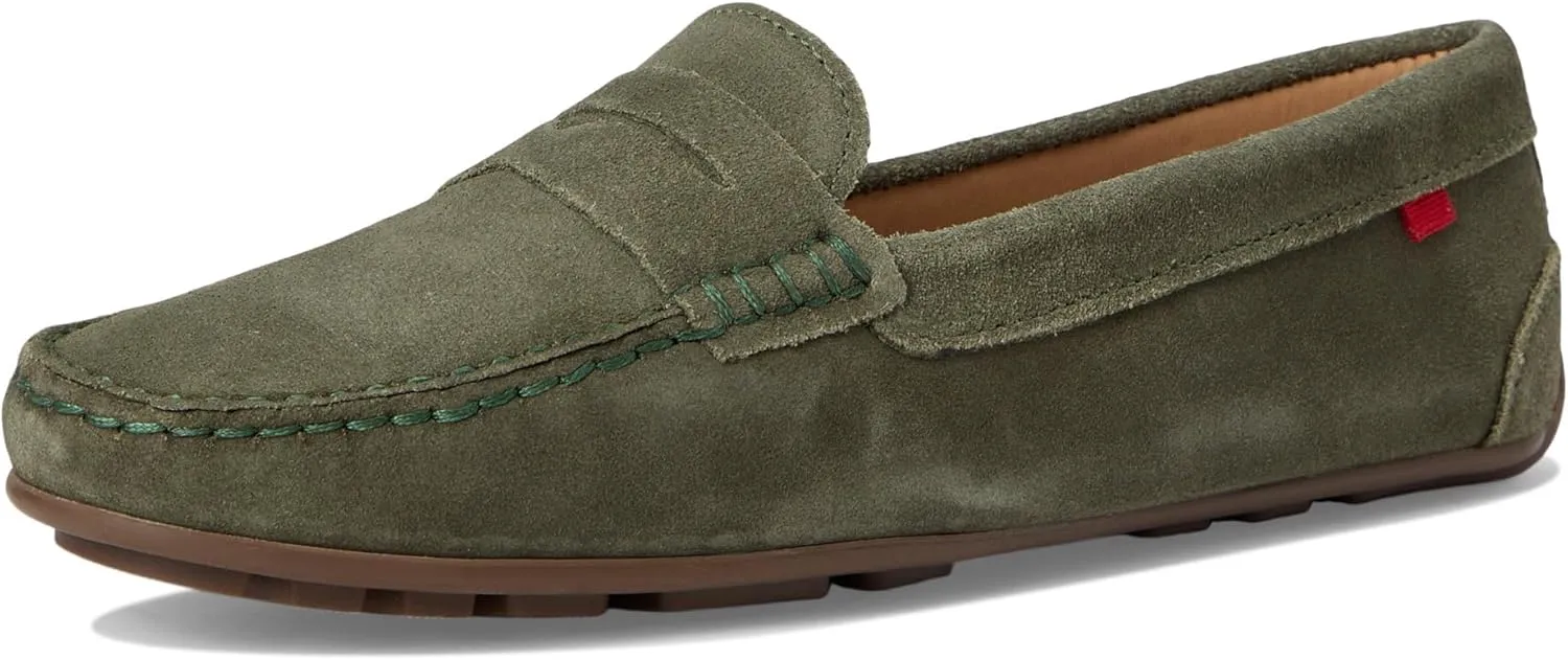 MJNY Womens Casual Comfortable Genuine Leather Lightweight Driving Moccasins Classic Fashion Penny Slip On Ladies Driving Loafer Flat Shoes