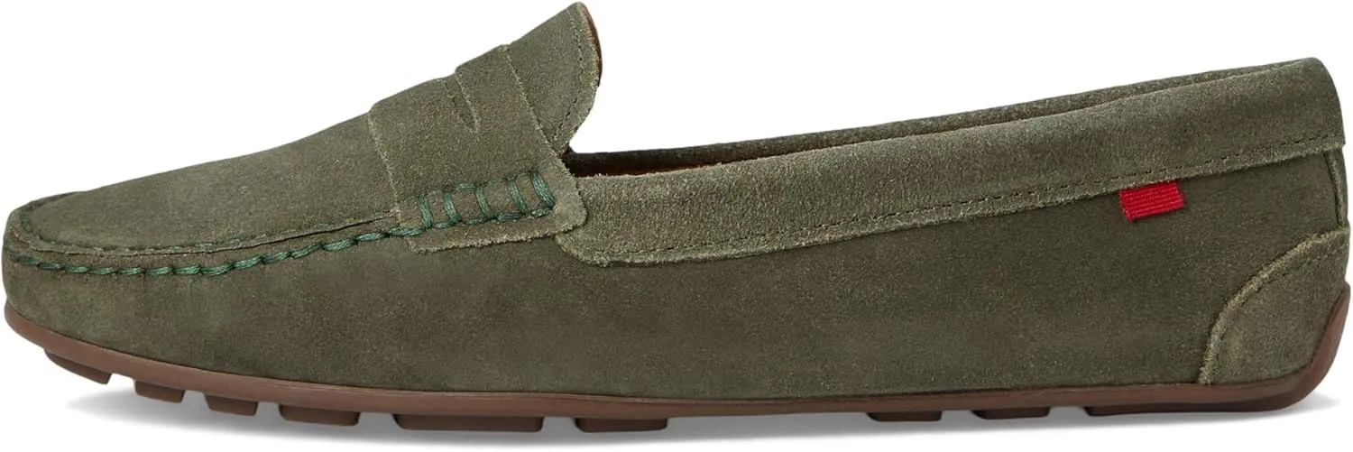 MJNY Womens Casual Comfortable Genuine Leather Lightweight Driving Moccasins Classic Fashion Penny Slip On Ladies Driving Loafer Flat Shoes