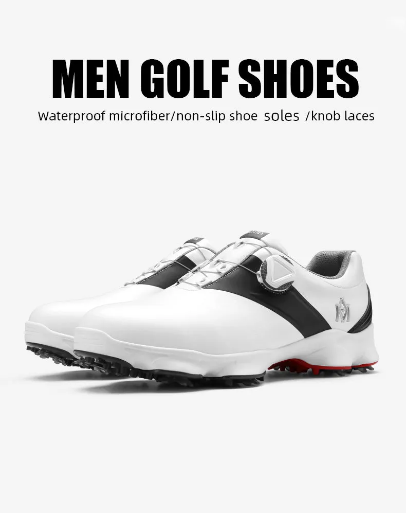 MOEYES M22XZ03 comfortable golf shoes waterproof leather golf shoes for training