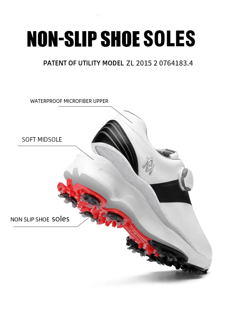MOEYES M22XZ03 comfortable golf shoes waterproof leather golf shoes for training
