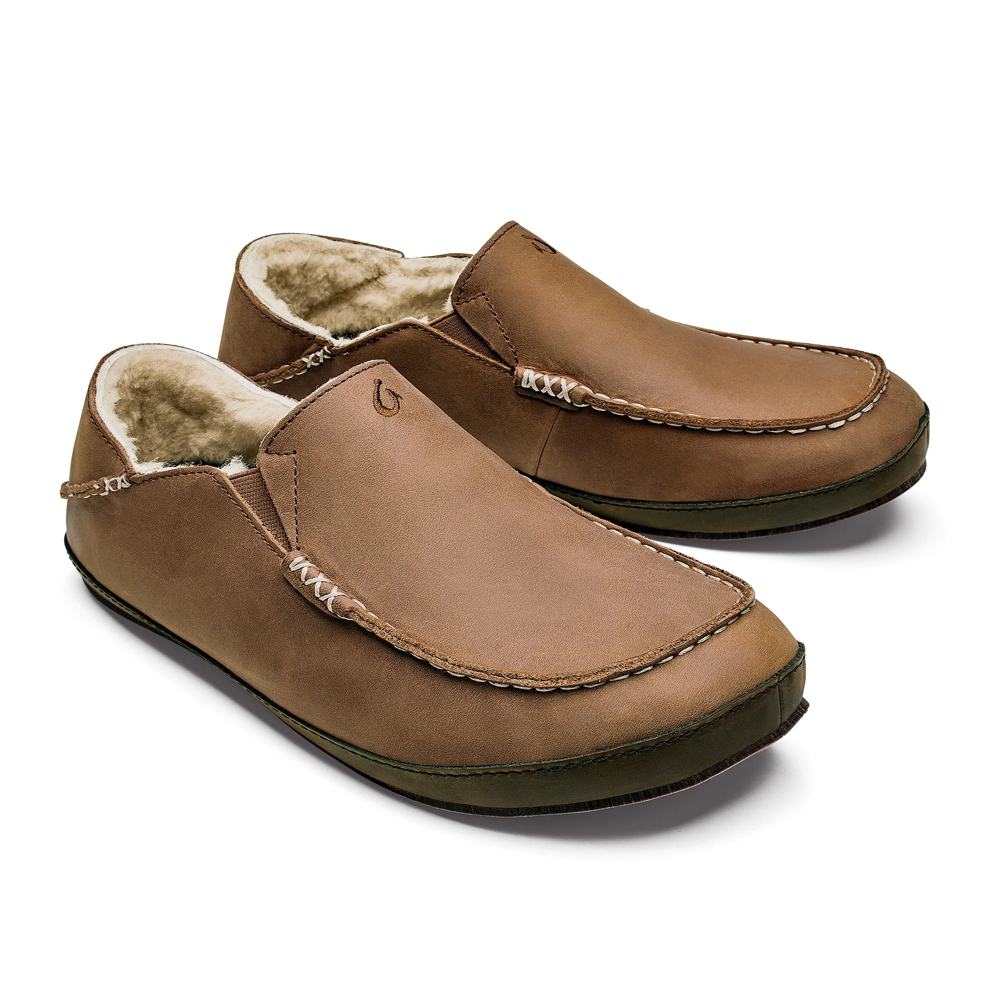 Moloā Slipper - Toffee / Dark Wood