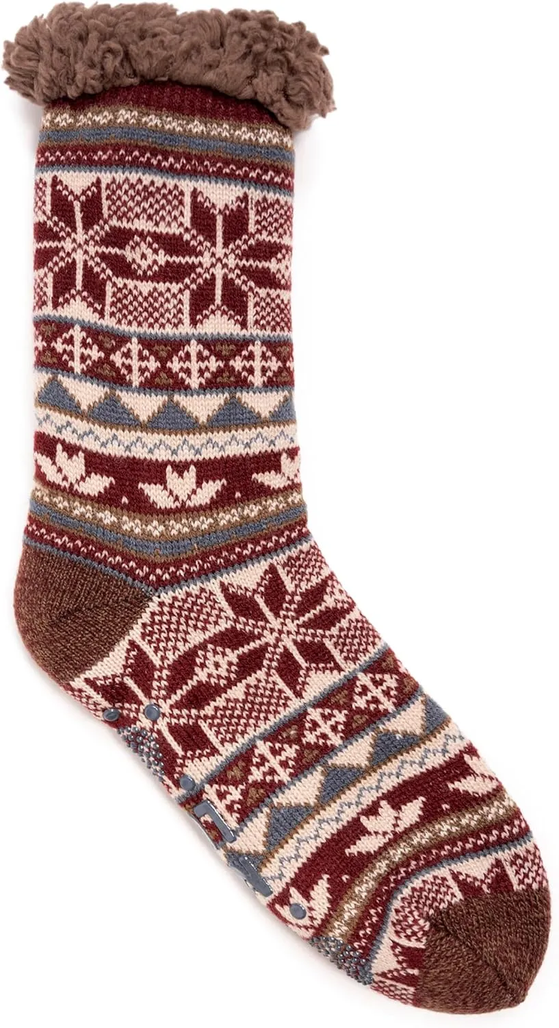 MUK LUKS Men's Cabin Sox Slipper