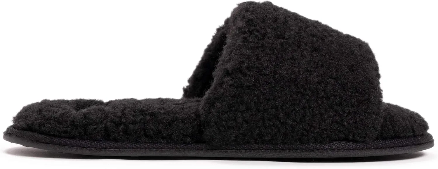 MUK LUKS Women's Franki Slide-Ebony Slipper