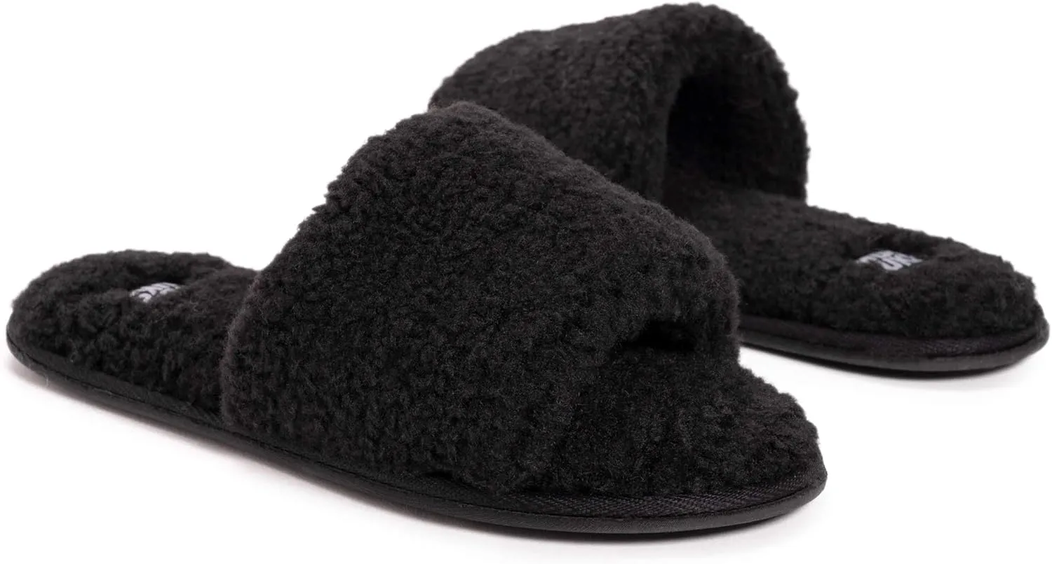 MUK LUKS Women's Franki Slide-Ebony Slipper