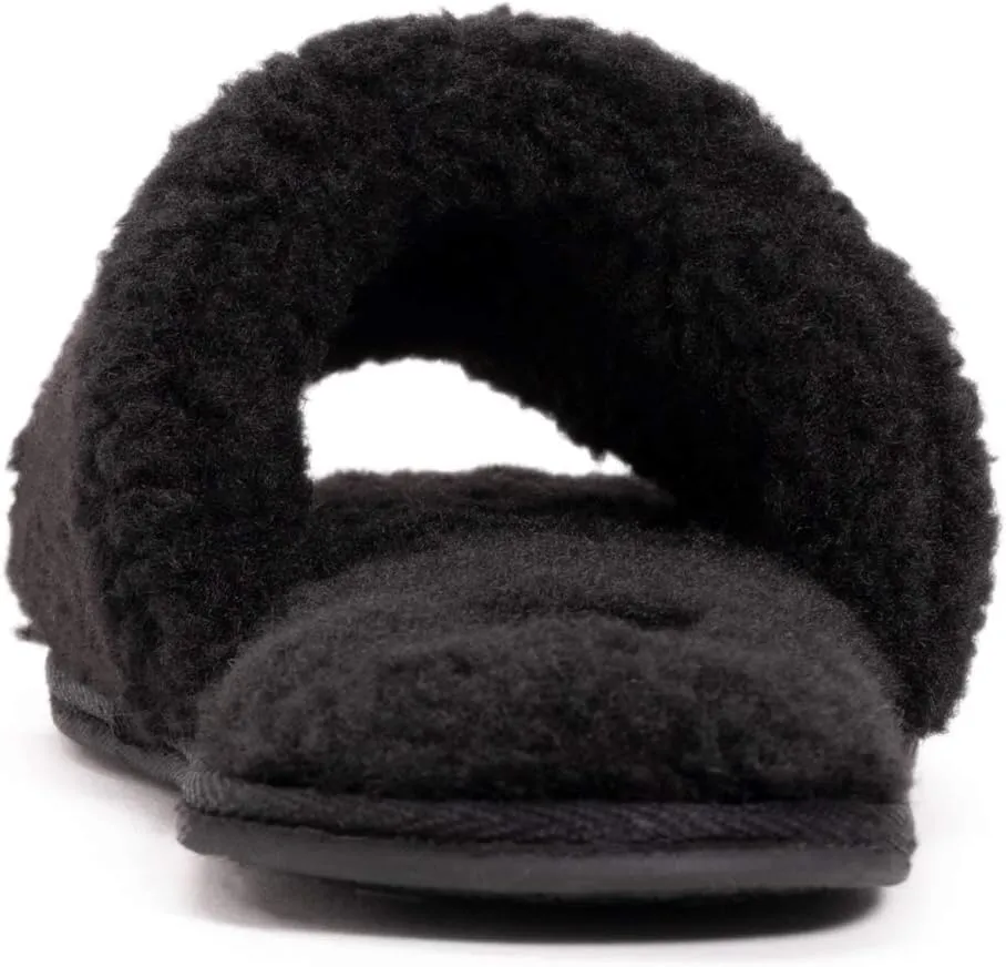 MUK LUKS Women's Franki Slide-Ebony Slipper
