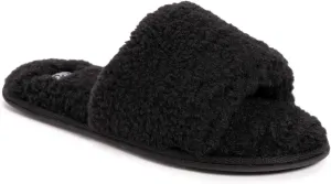 MUK LUKS Women's Franki Slide-Ebony Slipper