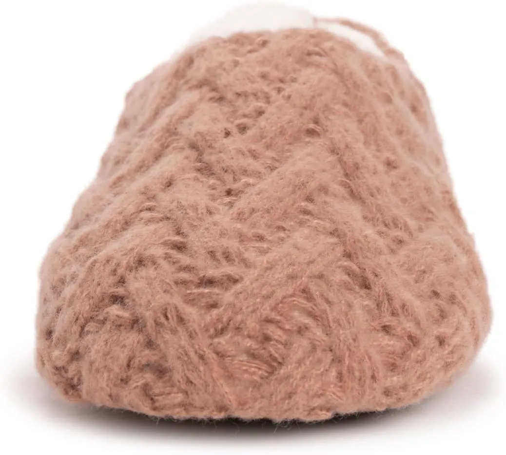 MUK LUKS Women's Sweater Knit Ballerina Slipper