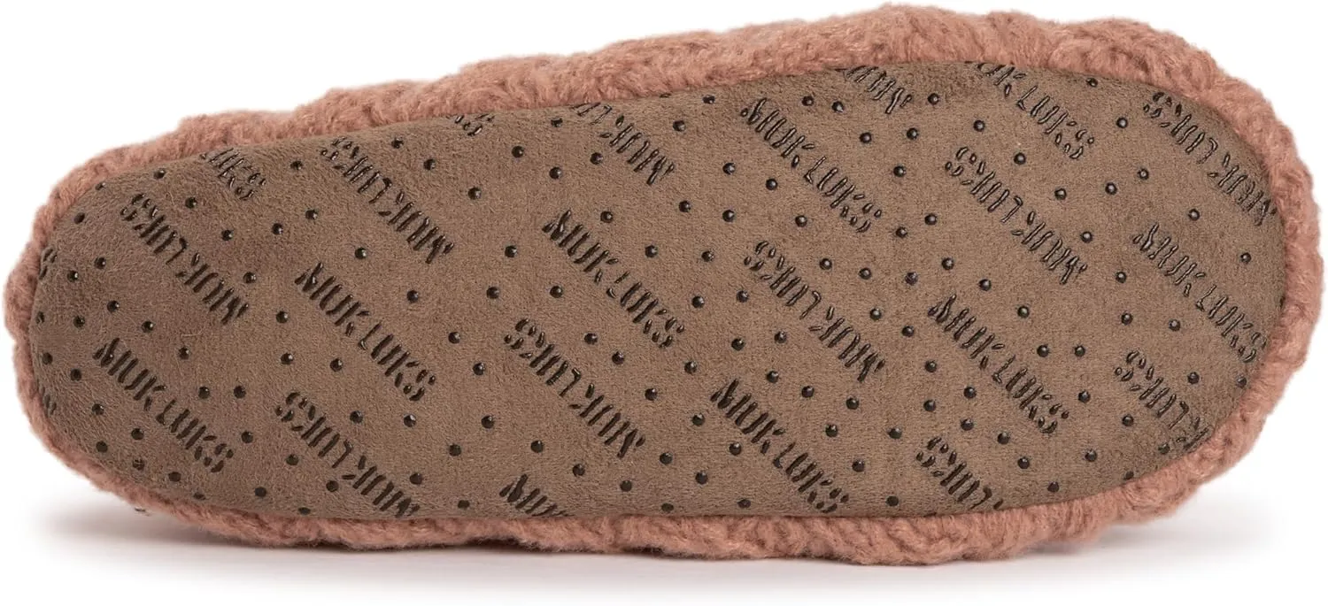 MUK LUKS Women's Sweater Knit Ballerina Slipper