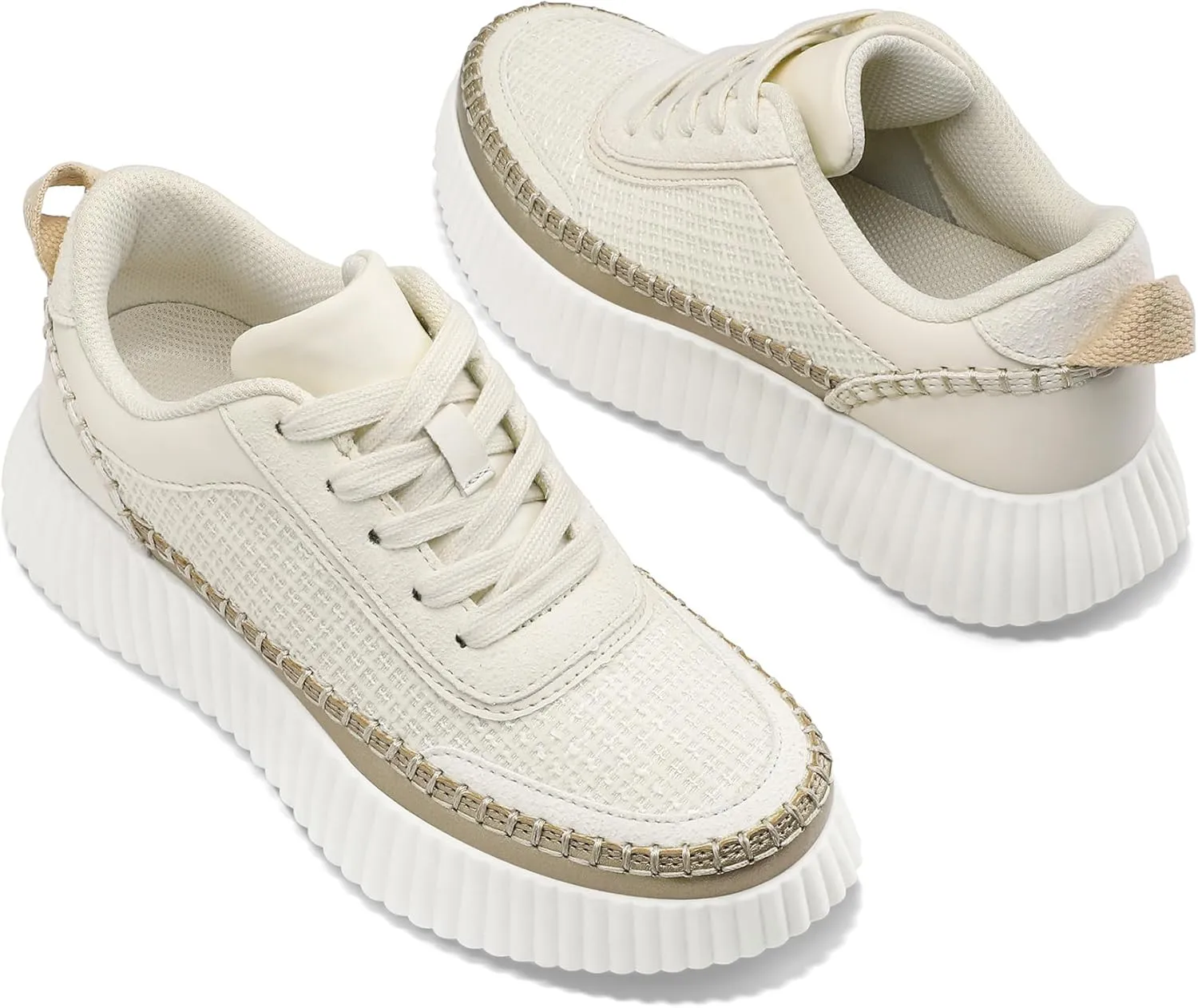 mysoft Women's Platform Chunky Sneakers Comfortable Lightweight Fashion Sneaker Casual Walking Shoes