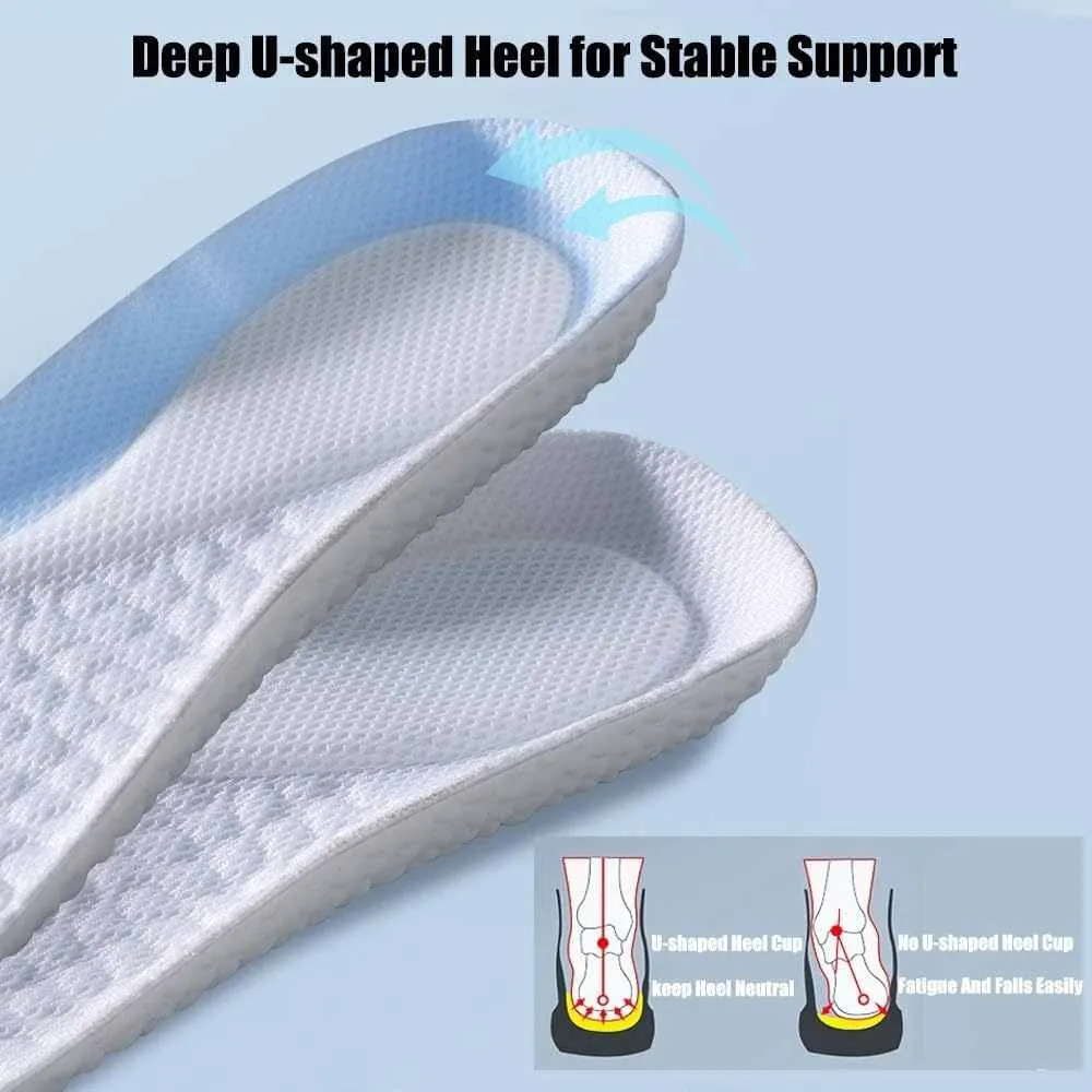 Nafoing Breathable Orthopedic Sports Insole with Shock Absorption