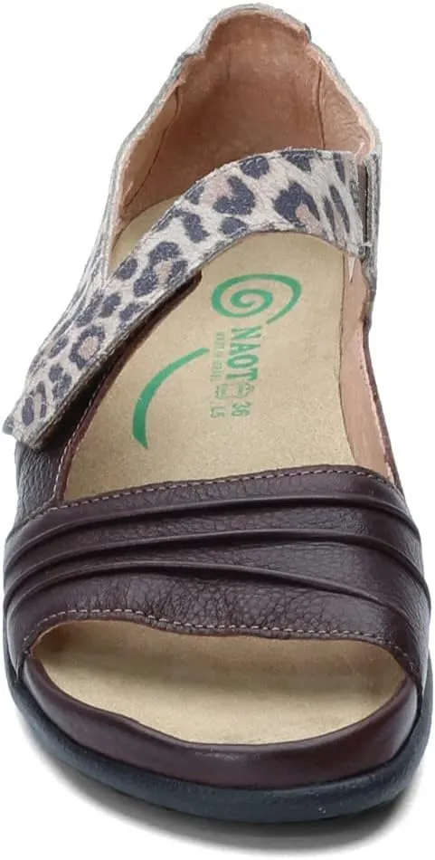 NAOT Footwear Papaki Women’s Sandal with Cork Footbed and Arch Support Sandal With Removable Footbed - Comfort and Support – - Slip Resistant Lightweight and Perfect for Travel - Medium Fit