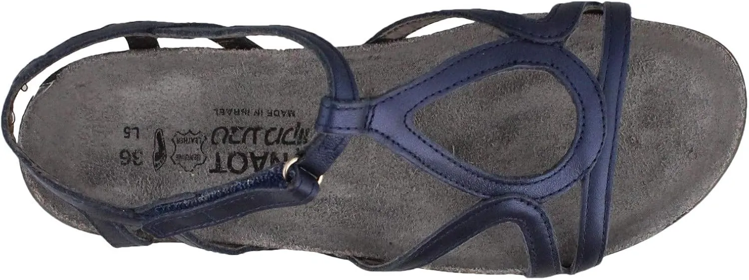 NAOT Footwear Women’s Dorith Sandal with Cork Footbed and Arch Support Footbed - Adjustable Sandal With Backstrap - Comfort and Support – Lightweight and Perfect for Travel - Narrow to Medium Fit