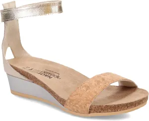 NAOT Footwear Women's Pixie Wedge Sandal with Cork Footbed and Arch Support Footbed - Adjustable Ankle Strap - Comfort and Support - Lightweight and Perfect for Travel - Narrow to Medium Fit