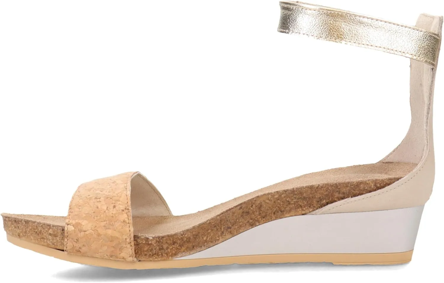 NAOT Footwear Women's Pixie Wedge Sandal with Cork Footbed and Arch Support Footbed - Adjustable Ankle Strap - Comfort and Support - Lightweight and Perfect for Travel - Narrow to Medium Fit