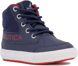 Nautica Kids High Top Basketball Sneakers – Toddler/Little Kid Fashion Boots, Comfortable Athletic Walking Shoes for Boys and Girls