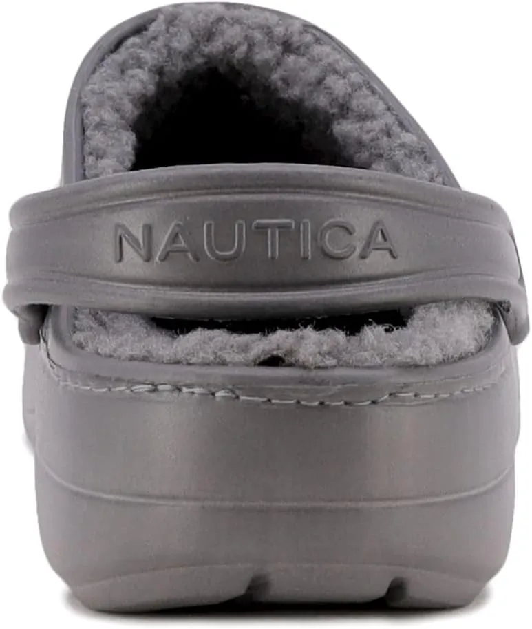 Nautica Men's Clogs - Athletic Sports Sandal - Slip-On with Adjustable Back Strap - (Water Shoes/Fuzzy Slippers) River Edge