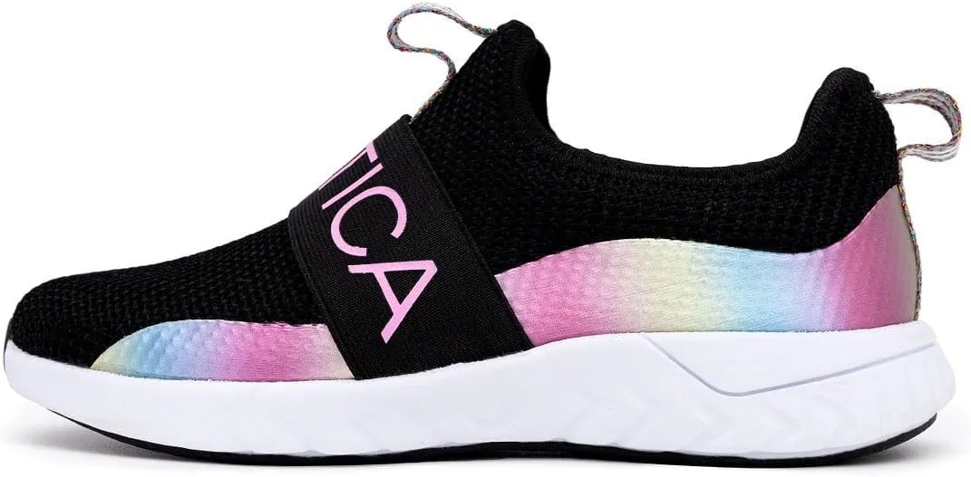 Nautica Youth Girls Slip-On Athletic Sneakers - Stylish Running and Tennis Shoes for Little and Big Kids